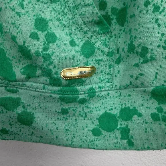 Custo Barcelona Hoodie Size 3 Green Embroidered Butterfly Splatter Art Boho * - Picture 5 of 12